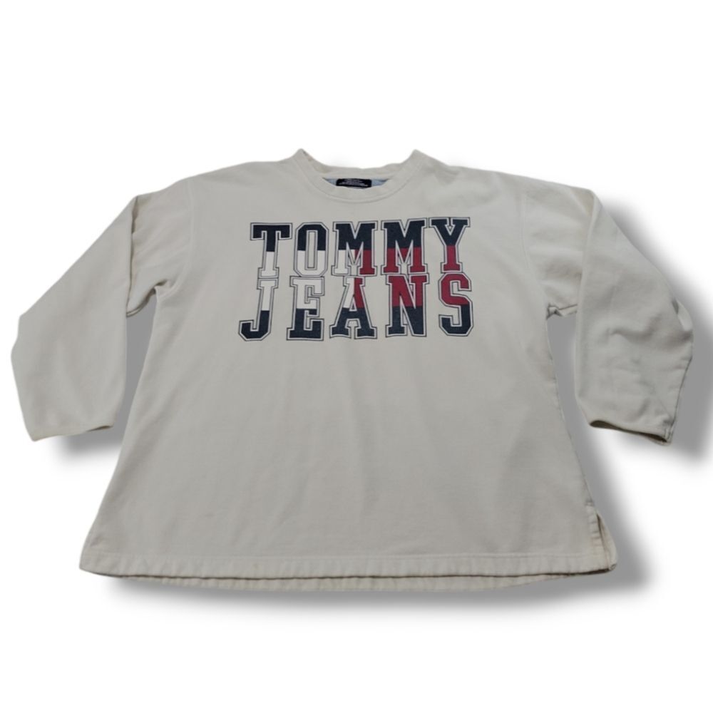 Vintage Tommy Hilfiger Sweatshirt Size XL Tommy Jeans Graphic Print Sweatshirt
